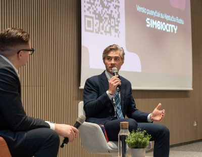 „Simbiocity“ bendruomenei Užsienio reikalų ministras Kęstutis Budrys pažadėjo pratęsti pokalbį
